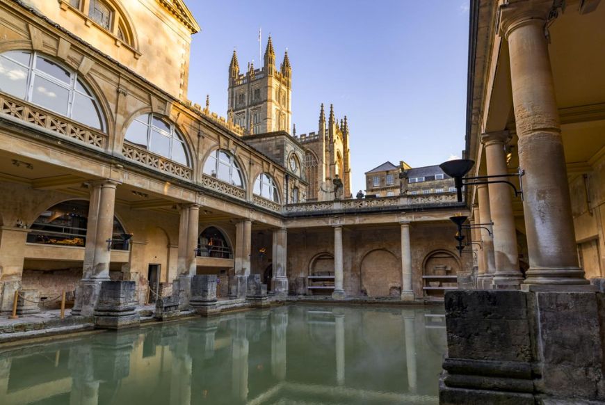 the roman baths inside